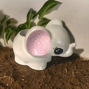 Adorable Elephant Planter Pot - Cute Ceramic Succulent Holder For Animal Lovers